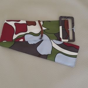 MULTI COLOR FABRIC BELT